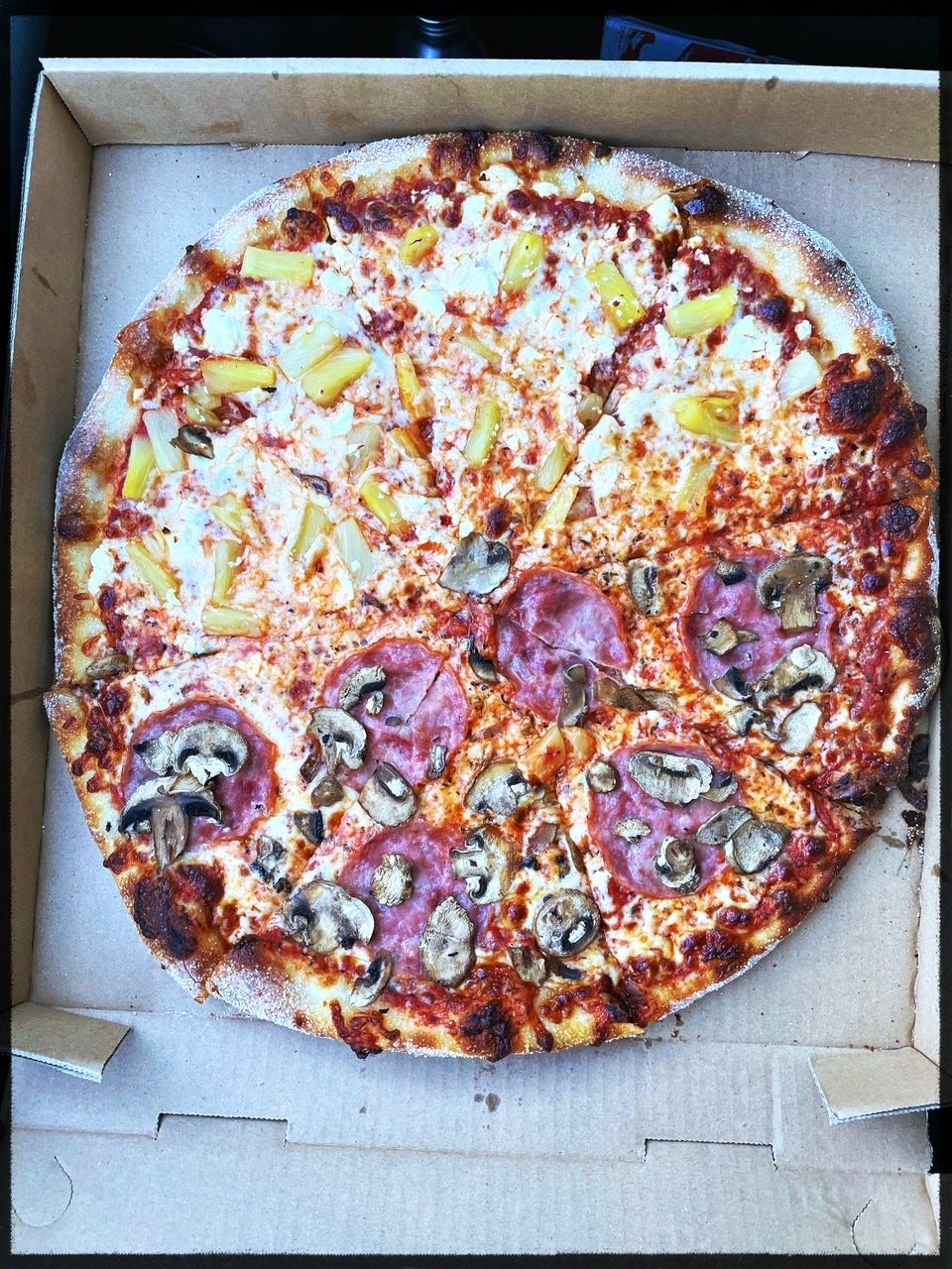 Full pizza pie